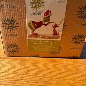 Jim Shore Grinch and Max Holiday Figurine - Green and Red